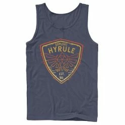 Licensed Character Men's The Legend Of Zelda Explore Camp Hyrule Crest Tank Navy -Licensed Character Shop unnamed file 35780