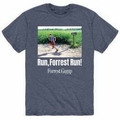 Licensed Character Men's Forrest Gump Run Forrest Run Tee Blue -Licensed Character Shop unnamed file 35804