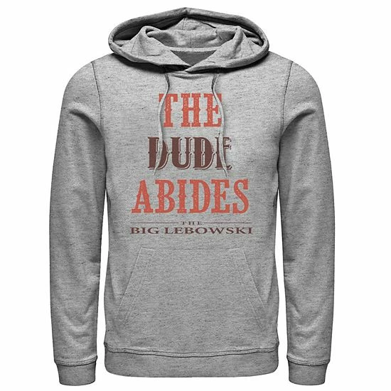 Licensed Character Men's Big Lebowski The Dude Abides Hoodie 3 Licensed Character Men's Big Lebowski The Dude Abides Hoodie