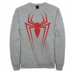 Licensed Character Men's Marvel Spider-Man Icon Sweatshirt Athletic Heather