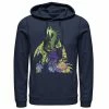 Licensed Character Men's Disney Sleeping Beauty Maleficent Dragon Silhouette Hoodie Charcoal Heather -Licensed Character Shop unnamed file 35849