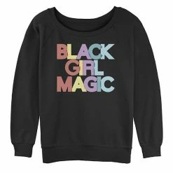 Licensed Character Juniors' "Black Girl Magic" Slouchy Terry Sweatshirt -Licensed Character Shop unnamed file 35867