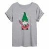 Licensed Character Juniors' Christmas Gnome Oversized Graphic Tee -Licensed Character Shop unnamed file 3588