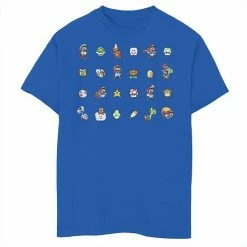 Licensed Character Boys 8-20 Nintendo Super Mario Bros. 16-Bit Symbol Grid Tee Athletic Heather -Licensed Character Shop unnamed file 35888