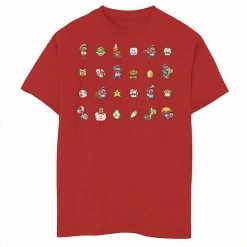 Licensed Character Boys 8-20 Nintendo Super Mario Bros. 16-Bit Symbol Grid Tee Athletic Heather -Licensed Character Shop unnamed file 35889
