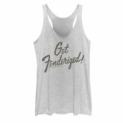 Licensed Character Juniors' Fender Get Fenderized Logo Tank White Heather