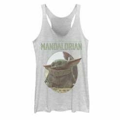 Licensed Character Juniors' Star Wars The Mandalorian The Child Circle Portrait Tank Top Envy -Licensed Character Shop unnamed file 35920
