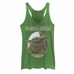 Licensed Character Juniors' Star Wars The Mandalorian The Child Circle Portrait Tank Top Envy -Licensed Character Shop unnamed file 35921