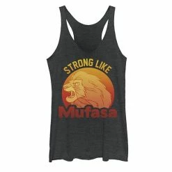 Licensed Character Disney's The Lion King Juniors' Strong Like Mufasa Graphic Tank Black