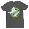 Licensed Character Men's Ghostbusters Classic Slimer Ghost Logo Tee Charcoal Heather -Licensed Character Shop unnamed file 35928