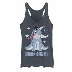 Licensed Character Juniors' Disney Winnie The Pooh Eeyore Not A Morning Person Tank Indigo -Licensed Character Shop unnamed file 35934