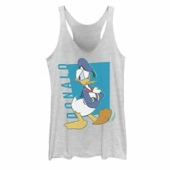 Licensed Character Juniors' Disney Donald Duck Pop Art Portrait Moody Tank Indigo