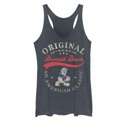 Licensed Character Juniors' Disney Donald Duck American Classic Tank Navy Heather -Licensed Character Shop unnamed file 35942