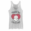Licensed Character Disney's Big Hero 6 Juniors' Baymax Would You Like A Hug Graphic Tank White Heather