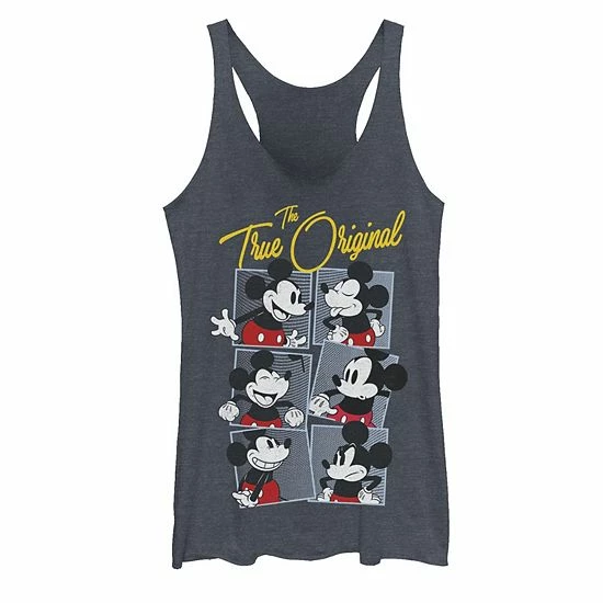 Licensed Character Juniors' Disney Mickey True Original Tank Indigo 3 Licensed Character Juniors' Disney Mickey True Original Tank Indigo