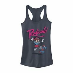 Licensed Character Juniors' Disney Mickey Radical Shredding Tank Navy Heather -Licensed Character Shop unnamed file 35975