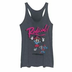 Licensed Character Juniors' Disney Mickey Radical Shredding Tank Navy Heather -Licensed Character Shop unnamed file 35976