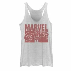 Licensed Character Juniors' Marvel Comics M Logo Tank Top Banana