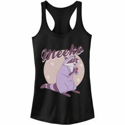 Licensed Character Juniors' Disney's Pocahontas Meeko Eating Portrait Tank Black -Licensed Character Shop unnamed file 35992