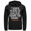 Licensed Character Men's Animal House Seven Years Of College Down The Drain Hoodie -Licensed Character Shop unnamed file 35998