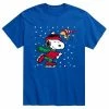 Licensed Character Men's Peanuts Ice Skating Tee Charcoal -Licensed Character Shop unnamed file 3600