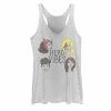 Licensed Character Juniors' Marvel Comics Women "Hero Vibes" Tank Top White Heather