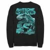 Licensed Character Men's Jurassic World Two T-Rex Awesome Forever Sweatshirt Charcoal Heather -Licensed Character Shop unnamed file 36015