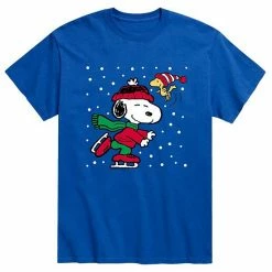 Licensed Character Men's Peanuts Ice Skating Tee Charcoal -Licensed Character Shop unnamed file 3602