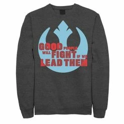 Licensed Character Men's Star Wars: The Rise Of Skywalker Good People Fight Rebel Sweatshirt Charcoal Heather 7 Licensed Character Men's Star Wars: The Rise Of Skywalker Good People Fight Rebel Sweatshirt Charcoal Heather -Licensed Character Shop unnamed file 36037