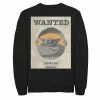 Licensed Character Men's Star Wars The Mandalorian The Child Wanted Poster Sweatshirt Charcoal Heather -Licensed Character Shop unnamed file 36041