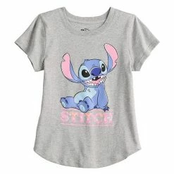 Licensed Character Disney's Stitch Girls 7-16 Graphic Tee