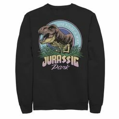 Licensed Character Men's Jurassic Park Life Finds A Way Vibrant Fleece Graphic Pullover Black -Licensed Character Shop unnamed file 36094