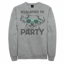 Licensed Character Men's Koalafied To Party Koala Sunglasses Portrait Sweatshirt Royal -Licensed Character Shop unnamed file 36098