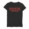 Licensed Character Girls 7-16 Netflix Stranger Things Solid Logo Left Chest Graphic Tee -Licensed Character Shop unnamed file 3610
