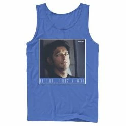 Licensed Character Men's Jurassic Park Ian Malcolm Life Finds A Way Tank Red -Licensed Character Shop unnamed file 36110