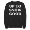 Licensed Character Men's Up To Snow Good Snowflake Christmas Sweater Black -Licensed Character Shop unnamed file 36117