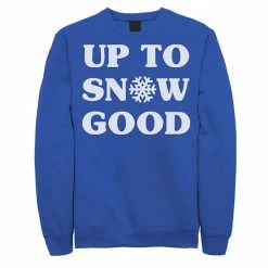 Licensed Character Men's Up To Snow Good Snowflake Christmas Sweater Black -Licensed Character Shop unnamed file 36120