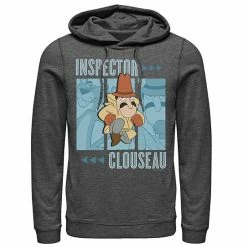 Licensed Character Men's Pink Panther Inspector Clouseau Trio Panels Graphic Hoodie Char Htr -Licensed Character Shop unnamed file 36148