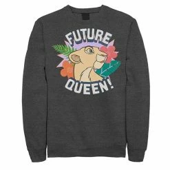 Licensed Character Juniors' Disney's Lion King Nala Future Queen Fleece Charcoal Heather -Licensed Character Shop unnamed file 36154