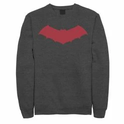 Licensed Character Men's DC Comics Batman Red Chest Logo Sweatshirt Black -Licensed Character Shop unnamed file 36184