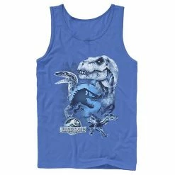 Licensed Character Men's Jurassic World Two T-Rex Squad Camo Shatter Tank Navy -Licensed Character Shop unnamed file 36190