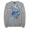 Licensed Character Men's Jurassic World Two T-Rex Squad Camo Shatter Sweatshirt Athletic Heather -Licensed Character Shop unnamed file 36191