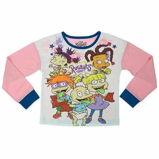 Licensed Character Girls 4-12 Rugrats Girls' 2-Piece Pajama Set 4 Licensed Character Girls 4-12 Rugrats Girls' 2-Piece Pajama Set - Image 2