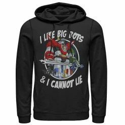 Licensed Character Men's Voltron: Retro Defender I Like Big Bots Distressed Graphic Hoodie