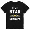 Licensed Character Men's Five Star Grandpa Tee Black -Licensed Character Shop unnamed file 36231