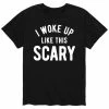Licensed Character Men's Woke Up This Scary Tee Black -Licensed Character Shop unnamed file 36267