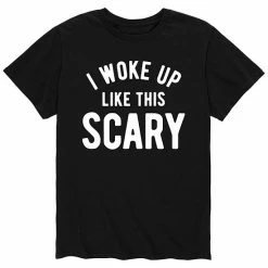 Licensed Character Men's Woke Up This Scary Tee Black