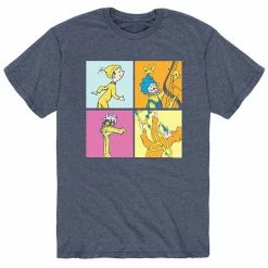 Licensed Character Men's Dr. Seuss Places Four Box Tee Black -Licensed Character Shop unnamed file 36275