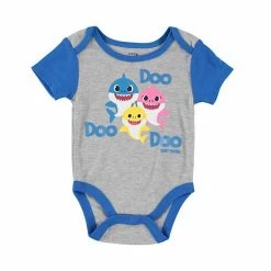 Licensed Character Baby Boy Baby Shark Bodysuit, Jogger Pants & Hat Set -Licensed Character Shop unnamed file 3628