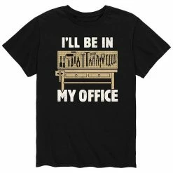 Licensed Character Men's I'll Be In My Office Tee Black -Licensed Character Shop unnamed file 36284